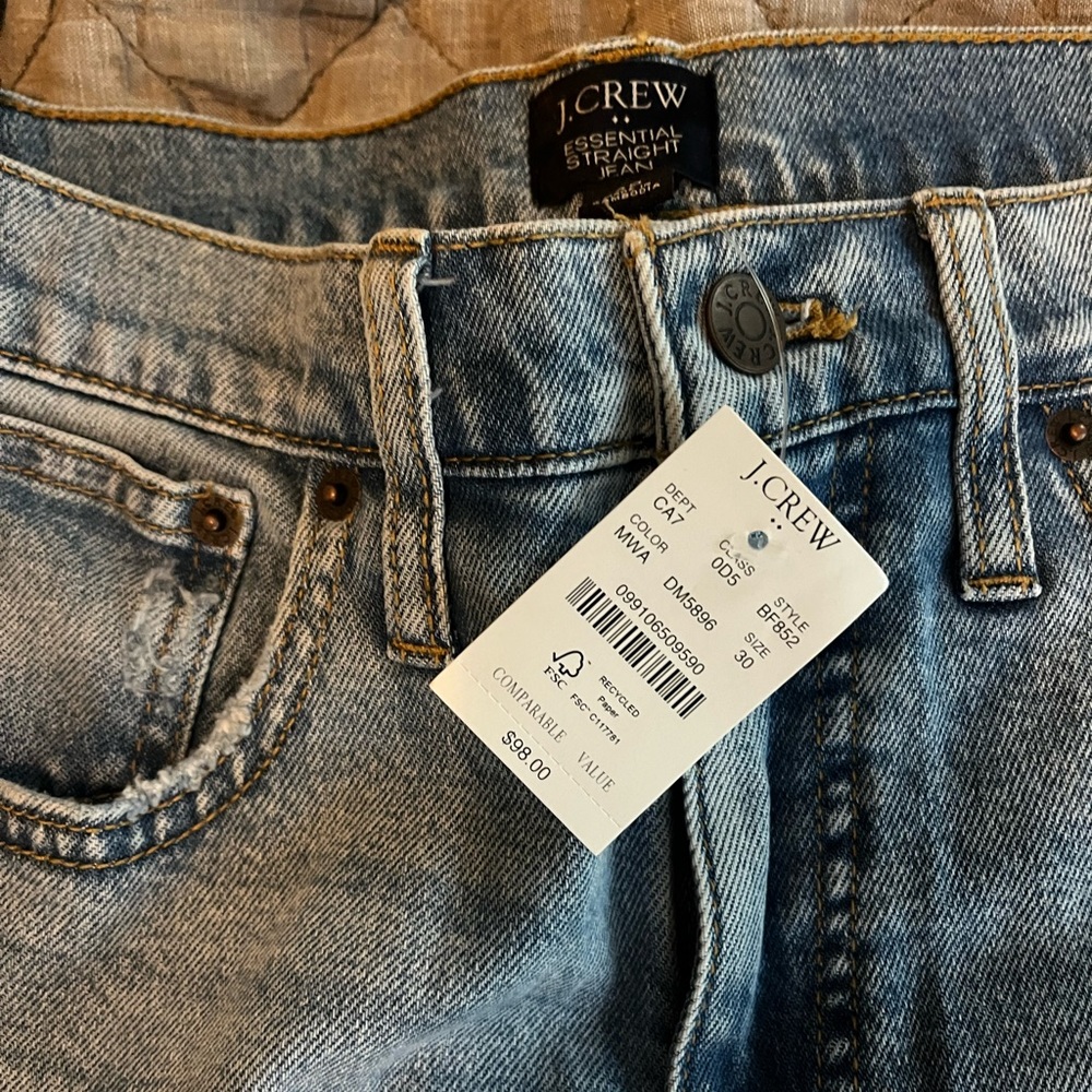 J. Crew Essential Straight Jeans